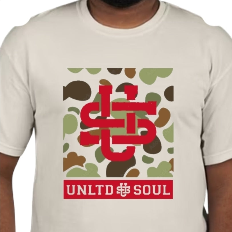 DUCK CAMO LOGO TEE (NATURAL)