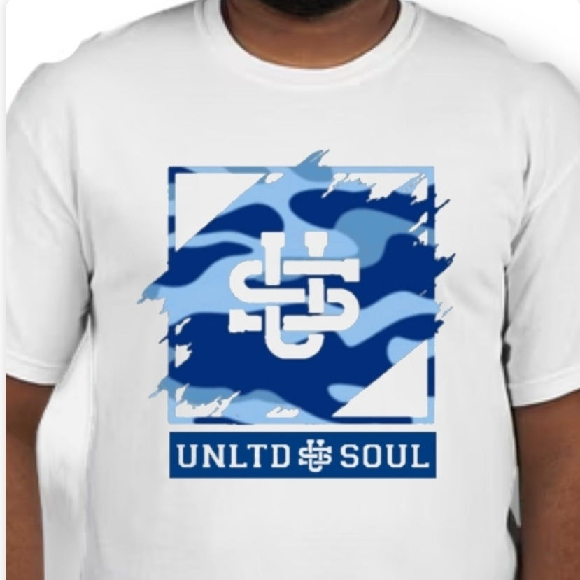 CAMO LOGO TEE (BLUE)