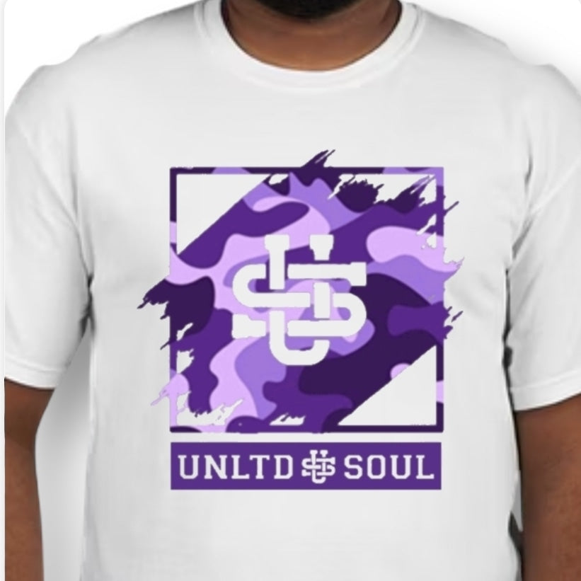 CAMO LOGO TEE (PURPLE)