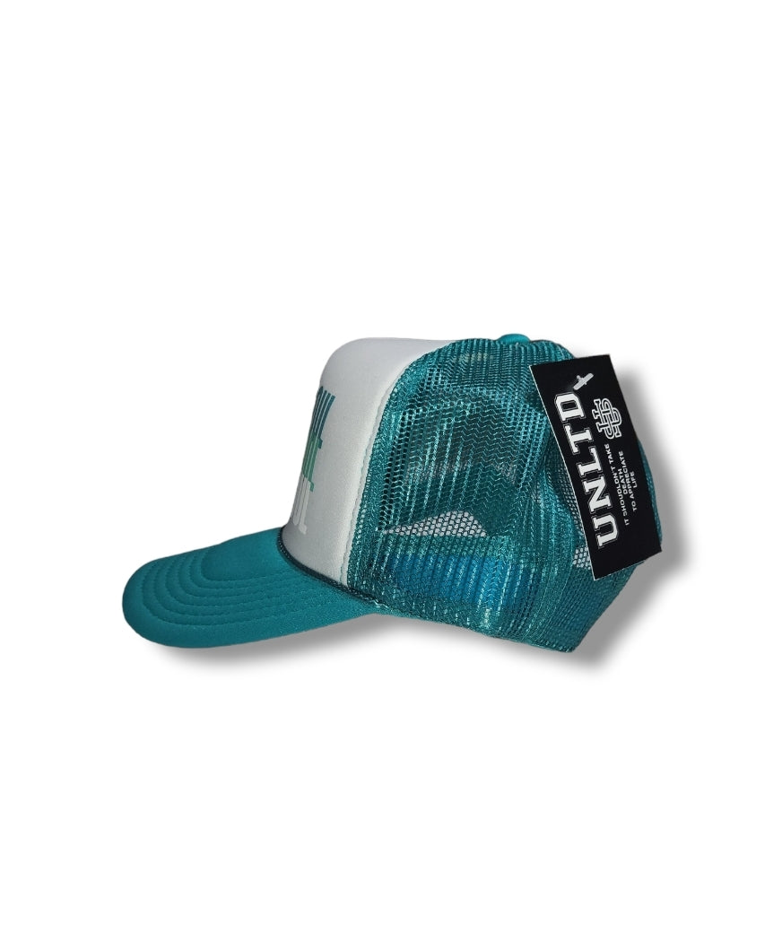 TRIPLE LOGO TRUCKER - TEAL